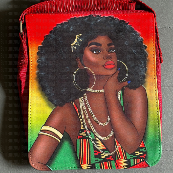 African Queen Messenger Bag- Small