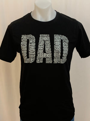 DAD T-Shirt - Grey Text Print