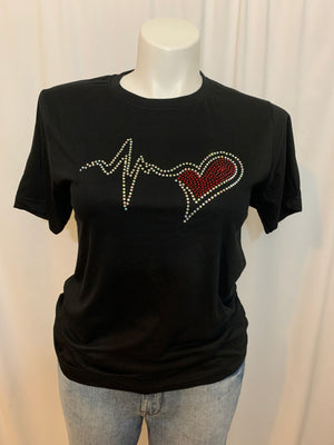 Life Is Love - Rhinestone T-Shirt