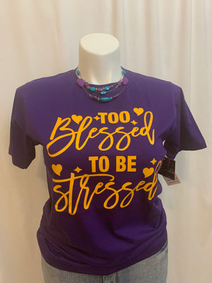 Too Blessed to Be Stressed T-Shirt