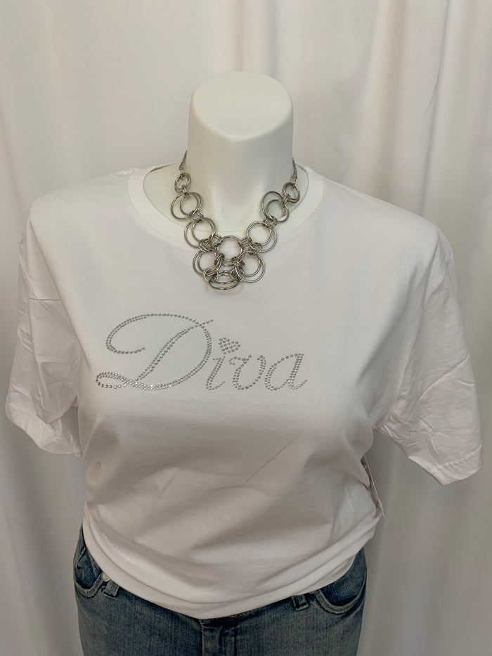Diva Rhinestone Bling T Shirt