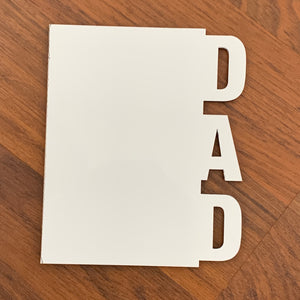 Personalized "Dad" Plaque