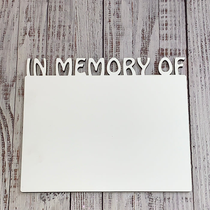 Personalized "In Memory Of" Plaque