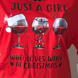 Just a Girl...Love Wine T-Shirt
