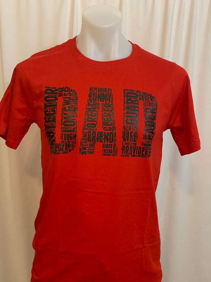 DAD T-Shirt - Black Text Print