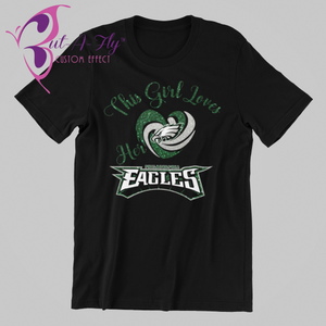Girl Loves Her Eagles T-Shirt